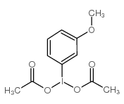 双(乙酸根合-O)(3-甲氧)碘 结构式