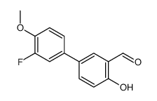 3'-氟-4-羟基-4'-甲氧基-[1,1'-联苯]-3-甲醛 结构式