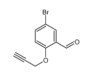 5-溴-2-(2-丙炔氧基)苯甲醛 结构式