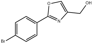 2-(4-溴苯基)-噁唑-4-基甲醇 结构式