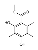 2,4-二羟基-3,5,6-三甲基苯甲酸甲酯 结构式