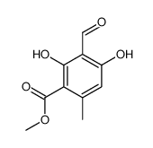 2,4-二羟基-3-甲酰基-6-甲基苯甲酸甲酯 结构式