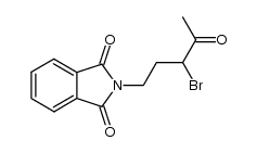 1H-Isoindole-1,3(2H)-dione, 2-(3-bromo-4-oxopentyl)- 结构式