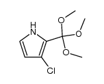 3-氯-2-(三甲氧基甲基)-1H-吡咯 结构式