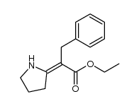 Benzenepropanoic acid, α-2-pyrrolidinylidene-, ethyl ester 结构式