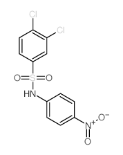 3,4-二氯-N-(4-硝基苯基)苯磺酰胺 结构式