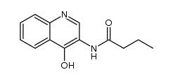 N-(4-羟基喹啉-3-基)丁酰胺 结构式