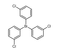 三(3-氯苯基)铋 结构式