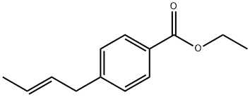 4-((E)-2-丁烯-1-基)苯甲酸乙酯 结构式