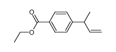 4-(1-甲基-2-丙烯-1-基)苯甲酸乙酯 结构式