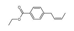 4-(Z-2-丁烯基)苯甲酸乙酯 结构式