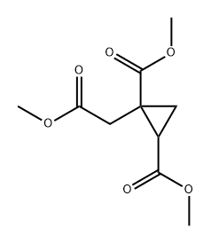 1-(2-甲氧基-2-氧代乙基)-1,2-环丙烷二羧酸-1,2-二甲酯 结构式