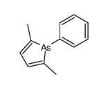 2,5-二甲基-1-苯基-1H-砷杂环戊二烯 结构式