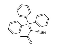 3-氧代-2-(三苯基膦亚基)丁腈 结构式