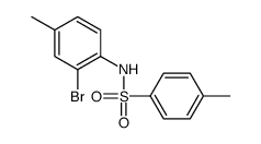 N-(2-溴-4-甲基苯基)-4-甲基苯磺酰胺 结构式