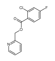 2-氯-4-氟苯甲酸-2-吡啶基甲酯 结构式
