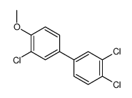 3,3',4-三氯-4'-甲氧基联苯 结构式