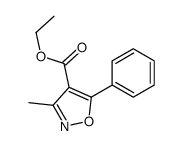 3-甲基-5-苯基-4-异噁唑羧酸乙酯 结构式