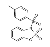 3H-1,2,3-Benzoxathiazole, 3-[(4-methylphenyl)sulfonyl]-, 2,2-dioxide 结构式