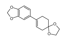 8-(1,3-苯并二氧杂环戊烯-5-基)-1,4-二氧杂螺[4.5]癸-7-烯 结构式