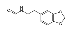 N-[2-(1,3-苯并二氧杂环戊烯-5-基)乙基]甲酰胺 结构式
