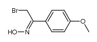 2-溴-1-(4-甲氧基苯基)乙酮肟 结构式
