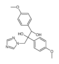 1,2-Propanediol, 1,2-bis(4-methoxyphenyl)-3-(1H-1,2,4-triazol-1-yl)-, (1R,2S)-rel- 结构式