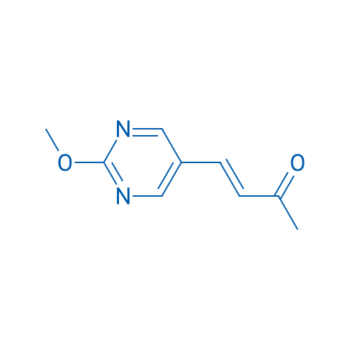 3-Buten-2-one, 4-(2-methoxy-5-pyrimidinyl)- 结构式