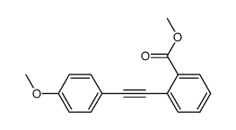 Methyl 2-[2-(4-methoxyphenyl)ethynyl]benzoate 结构式