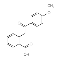 2-[2-(4-甲氧基苯基)-2-氧代乙基]苯甲酸 结构式