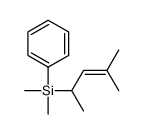 Benzene, [(1,3-dimethyl-2-buten-1-yl)dimethylsilyl]- 结构式