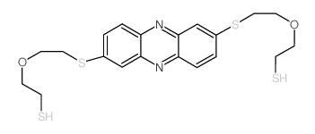 2-[2-[7-[2-(2-sulfanylethoxy)ethylsulfanyl]phenazin-2-yl]sulfanylethoxy]ethanethiol 结构式