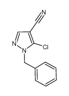 1-苄基-5-氯-1H-吡唑-4-甲腈 结构式