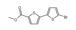 5'-溴-[2,2'-联噻吩]-5-羧酸甲酯 结构式