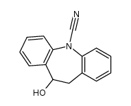 10,11-二氢-10-羟基-5H-二苯并[b,f]氮杂卓-5-甲腈 结构式
