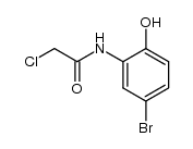 N-(5-溴-2-羟基苯基)-2-氯乙酰胺 结构式