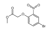 2-(4-溴-2-硝基苯氧基)乙酸甲酯 结构式