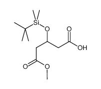3-(叔丁基二甲基硅氧基)戊二酸单甲酯 结构式