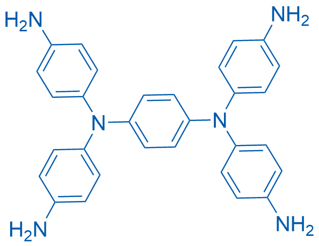 N1,N1'-(1,4-亚苯基)双(N1-(4-氨基苯基)苯-1,4-二胺) 结构式