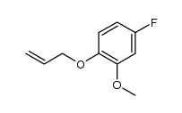 4-氟-2-甲氧基-1-(2-丙烯-1-基氧基)苯 结构式