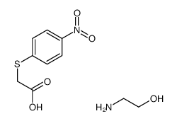 ACETIC ACID, ((4-NITROPHENYL)THIO)-, compd. with 2-AMINOETHANOL (1:1) 结构式