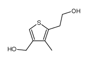 2-(4-(hydroxymethyl)-3-methylthiophen-2-yl)ethanol 结构式