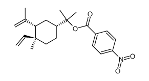 Cyclohexanemethanol, 4-ethenyl-α,α,4-trimethyl-3-(1-methylethenyl)-, 1-(4-nitrobenzoate), (1R,3S,4S)- 结构式