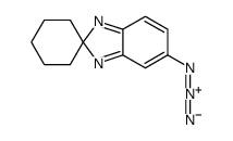 5-叠氮基螺[2H-苯并咪唑-2,1'-环己烷] 结构式