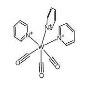 Tungsten, tricarbonyltris(pyridine)- 结构式