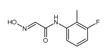 N-(3-氟-2-甲基苯基)-2-(羟基亚氨基)乙酰胺 结构式