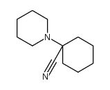 1-哌啶-1-基环己烷甲腈 结构式