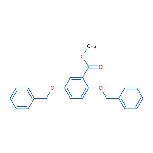 methyl 2,5-bis(benzyloxy)benzoate 结构式