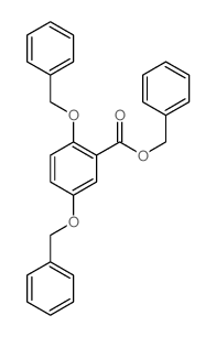 Benzoic acid, 2,5-bis(phenylmethoxy)-, phenylmethyl ester 结构式