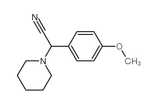 2-(4-甲氧基苯基)-2-哌啶乙腈 结构式